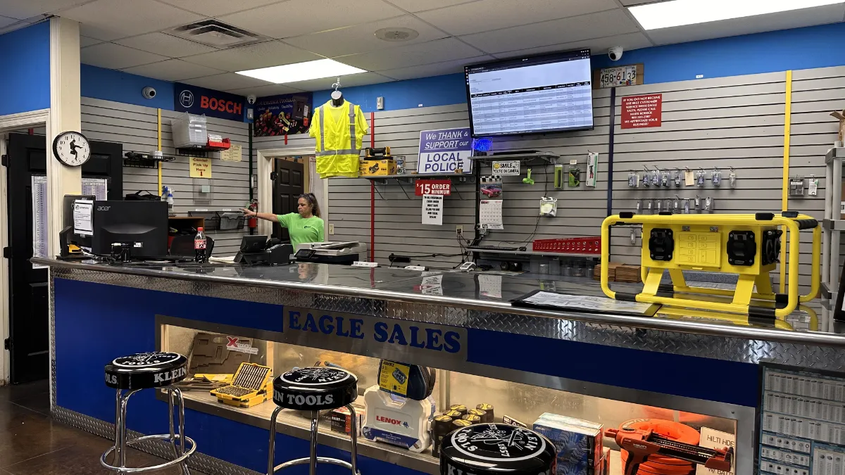 Eagle Sales Memphis, TN in store counter.