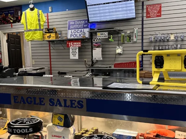 Memphis location in store counter.