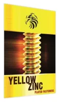 Yellow zinc screws.